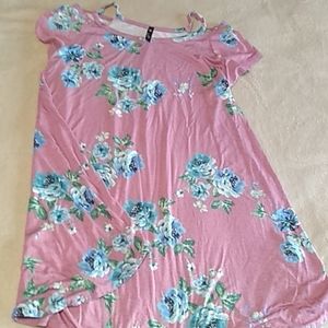 Vision Flowered Tunic Dress